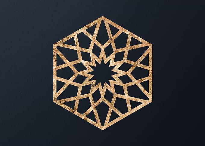 Gold Geometric Glyph Runes