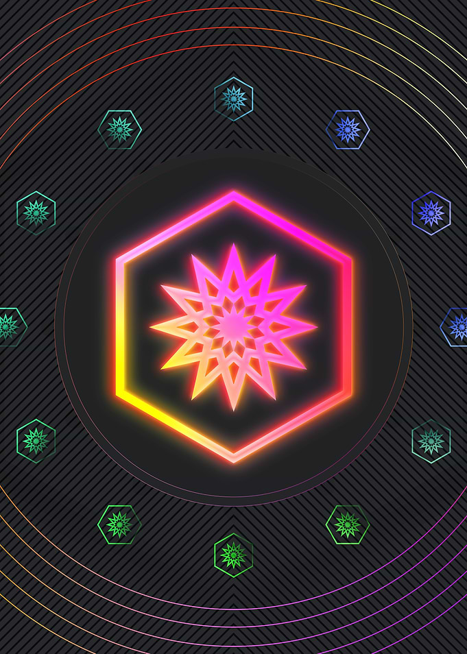 Neon Glyphs Mandalas Runes