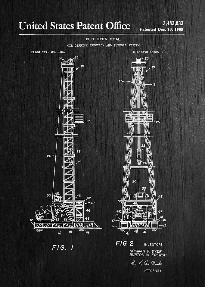 35 Oil Derrick Patent