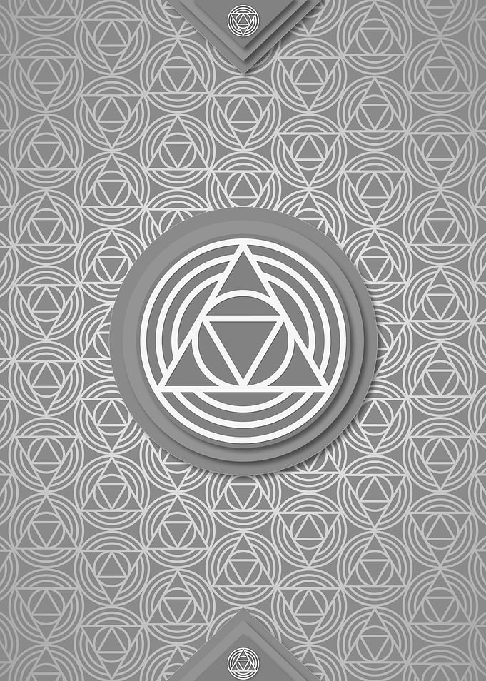 Geometric Glyph Pattern