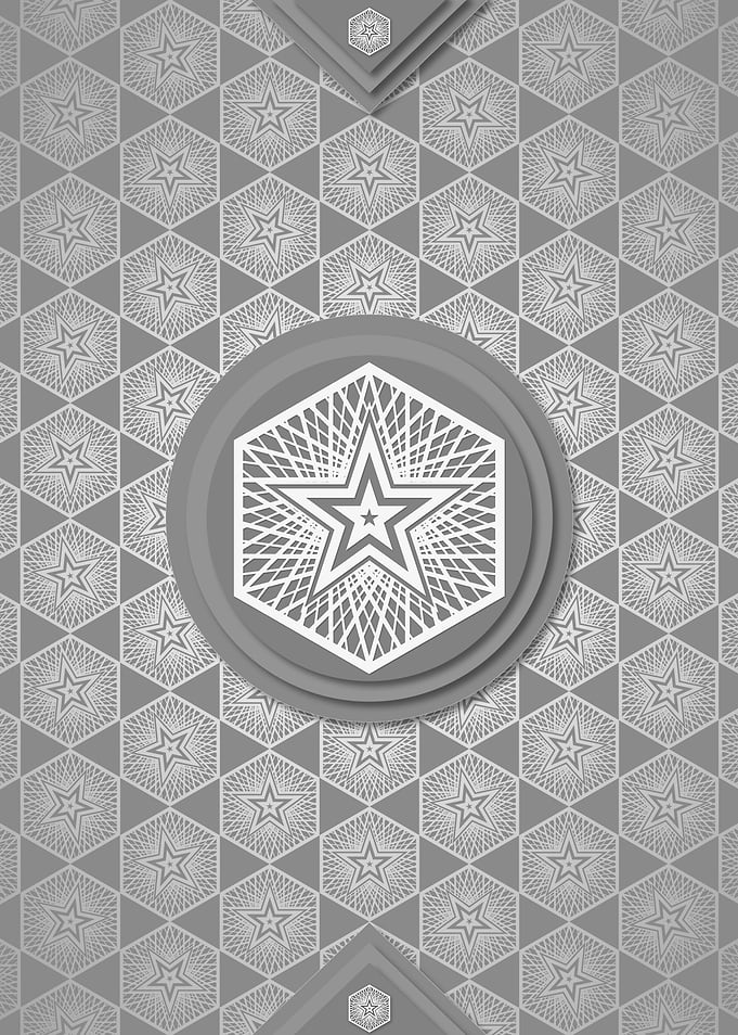 Geometric Sign Pattern Art