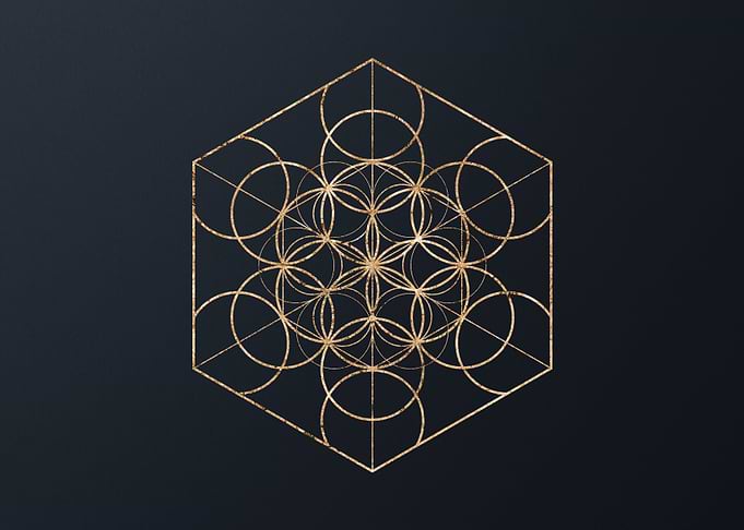 Gold Glyphs Mandalas Runes