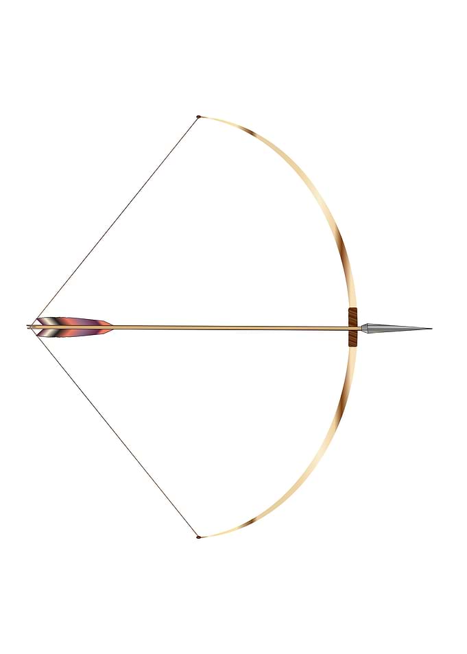 Drawn English Longbow