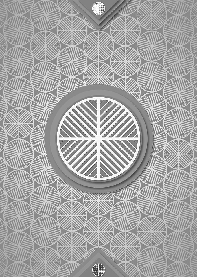 Geometric Sign Pattern Art