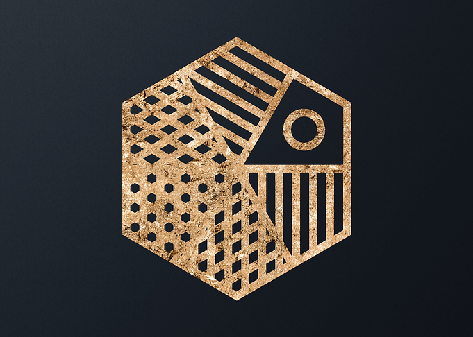 Gold Geometric Glyph Runes