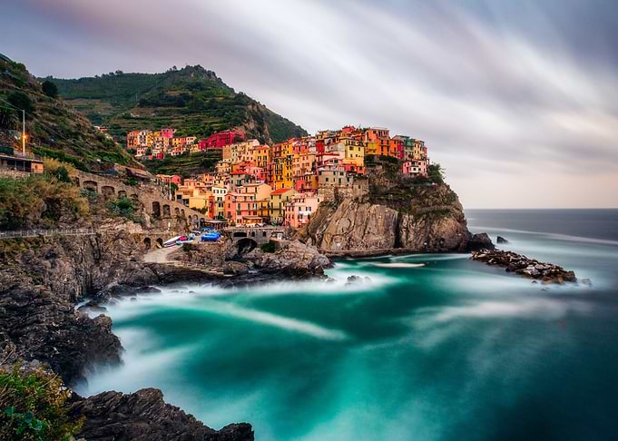 Italy Manarola City Day