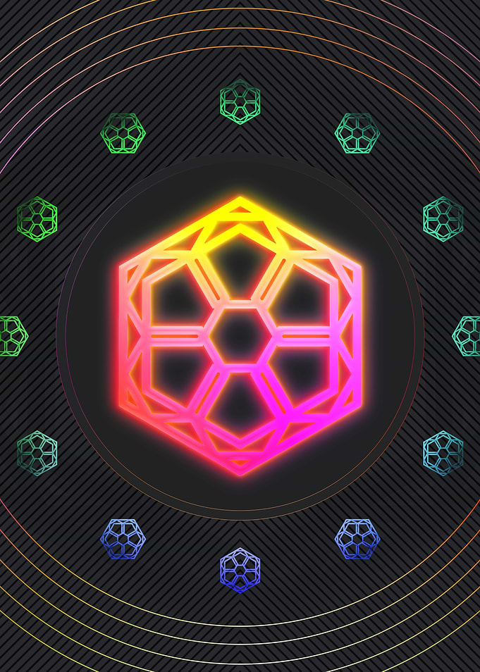 Neon Glyphs Mandalas Runes