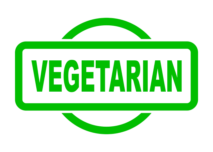 Vegetarian Rubber Stamp