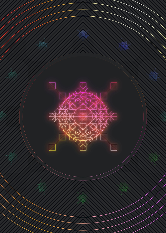 Neon Geometric Glyph Runes