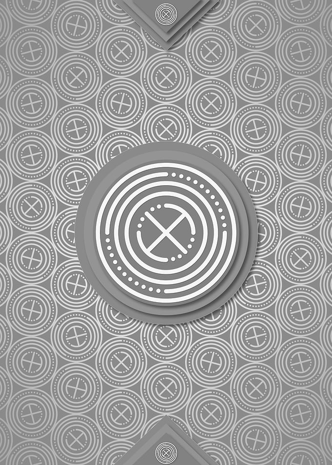 Geometric Rune Pattern Art