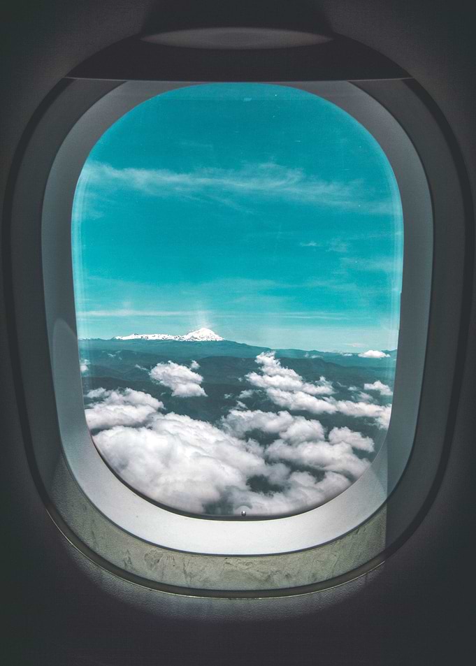 Airplane Window flight