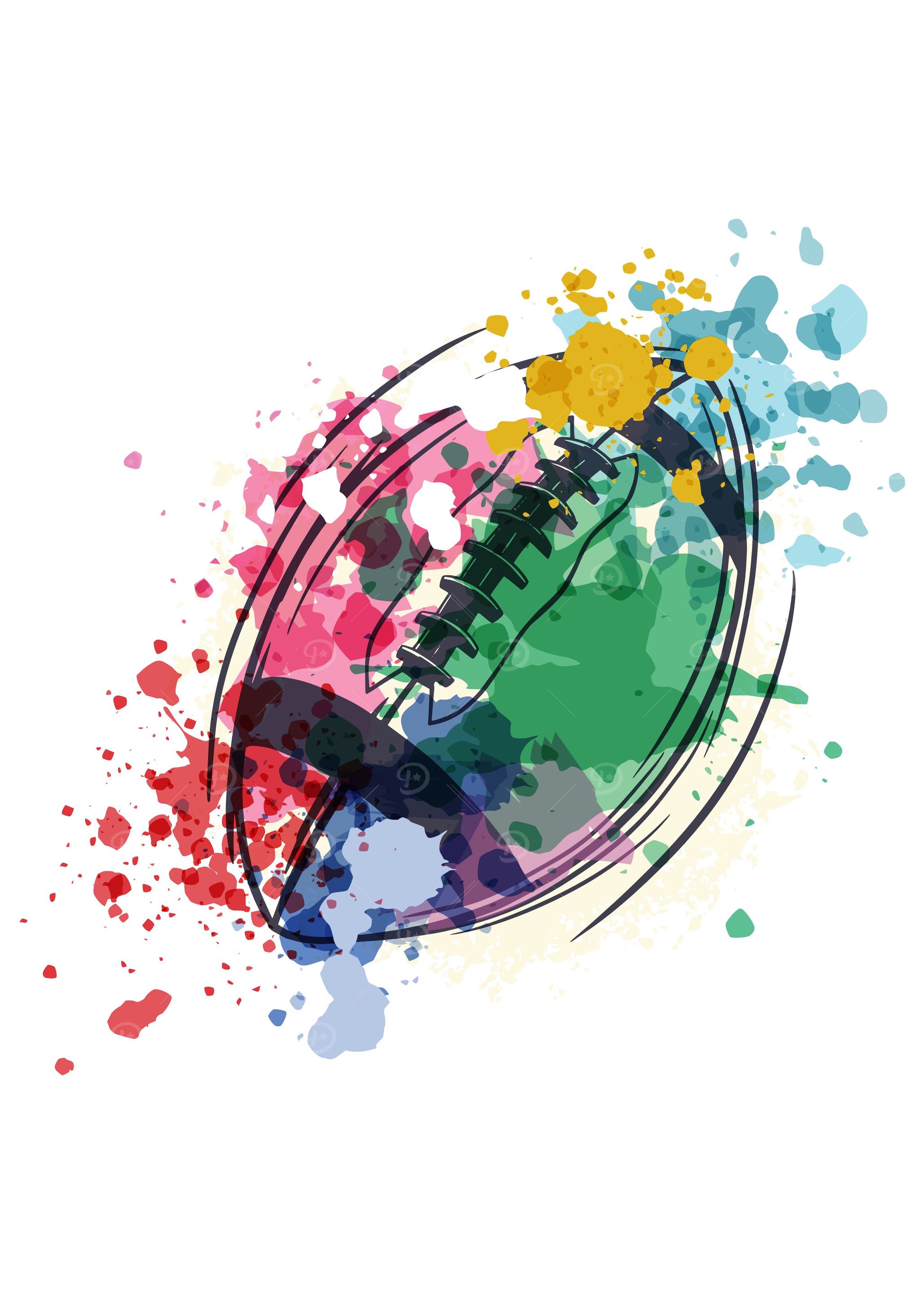 Colorful football