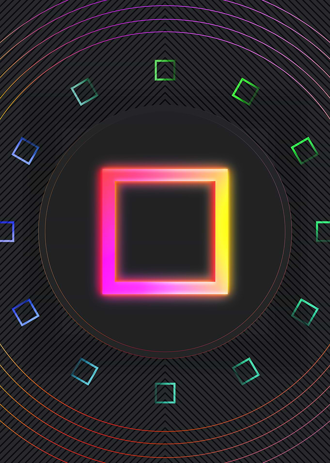 Neon Glyphs Mandalas Runes