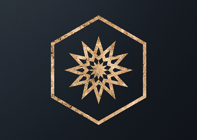 Gold Geometric Glyph Runes