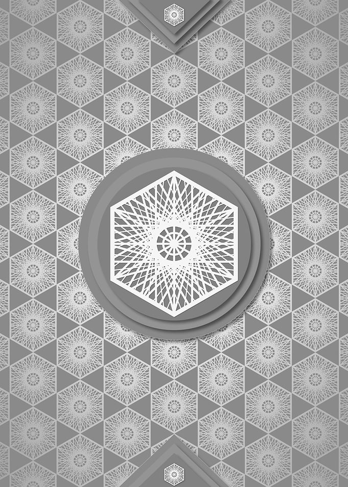 Geometric Sign Pattern Art