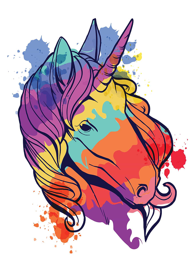 Unicorn cute colorful