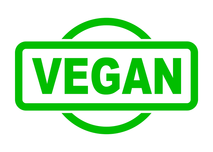 Vegan Green Rubber Stamp