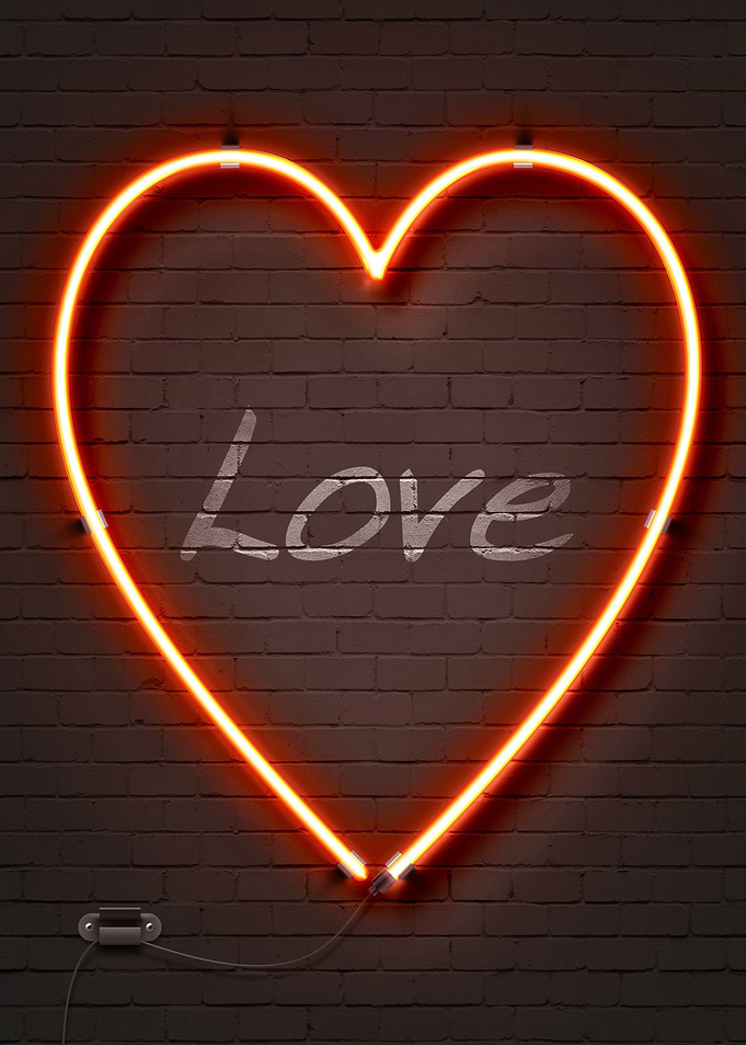Love Heart neon sign