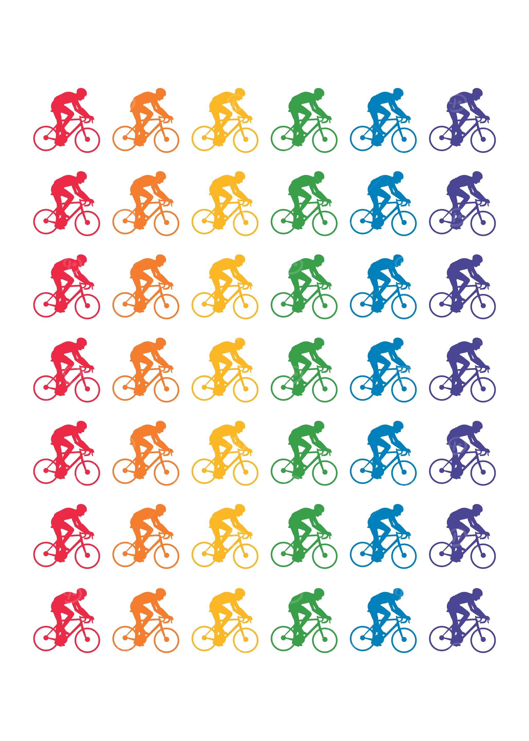 LGBT Pride Cycling Rainbow
