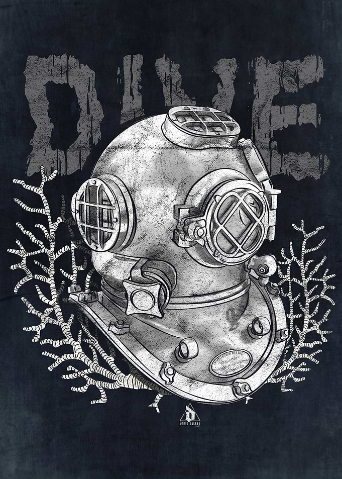 Scuba Diver Helmet Dive