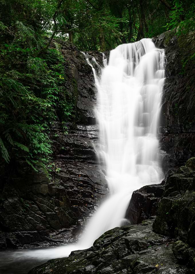 Secluded waterfall