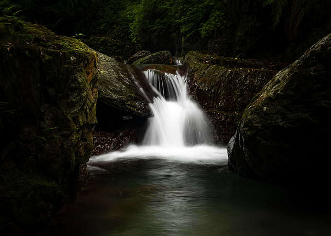 Secluded waterfall