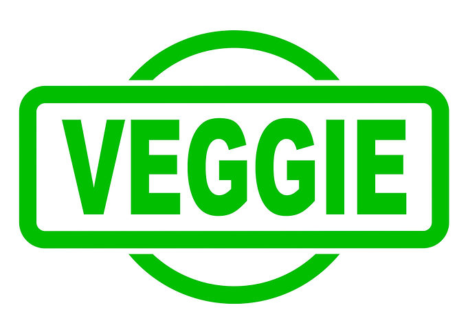 Veggie Green Rubber Stamp