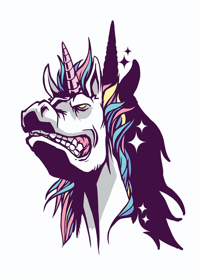 Unicorn cute shadow