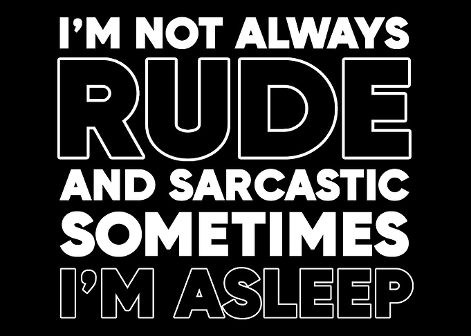 Rude and Sarcastic Hipster