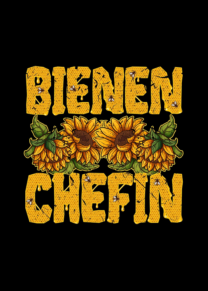 Imkerin Biene Sonnenblumen