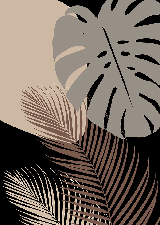 Monstera Palm Night