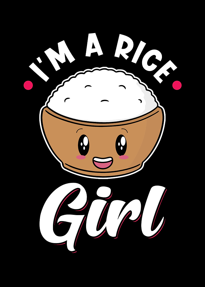 Kawaii Rice Funny Pun Rice