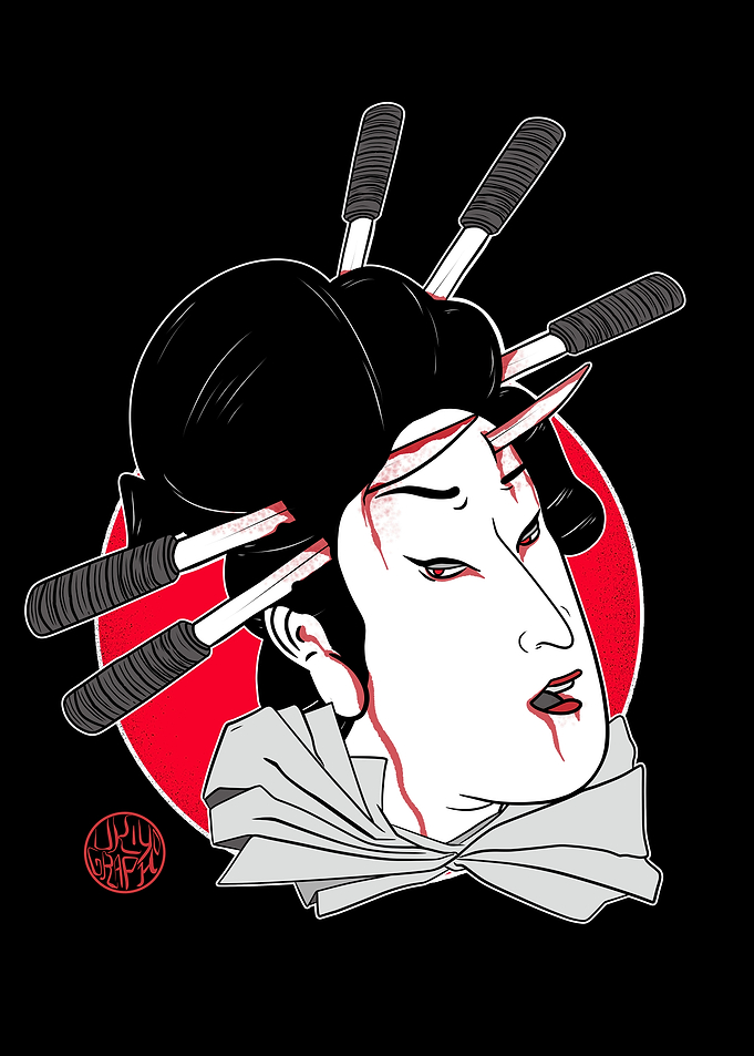 Namakubi of a geisha