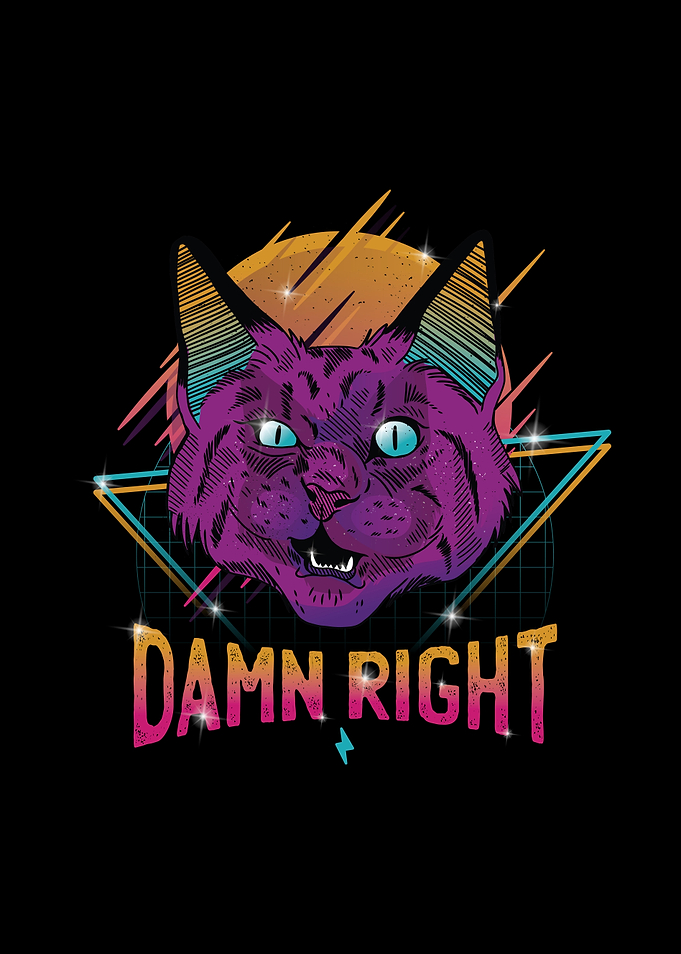 NEON PARTY CAT