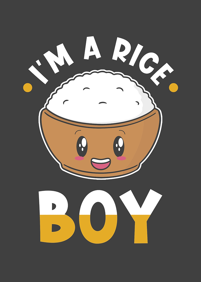 Kawaii Rice Funny Pun Rice