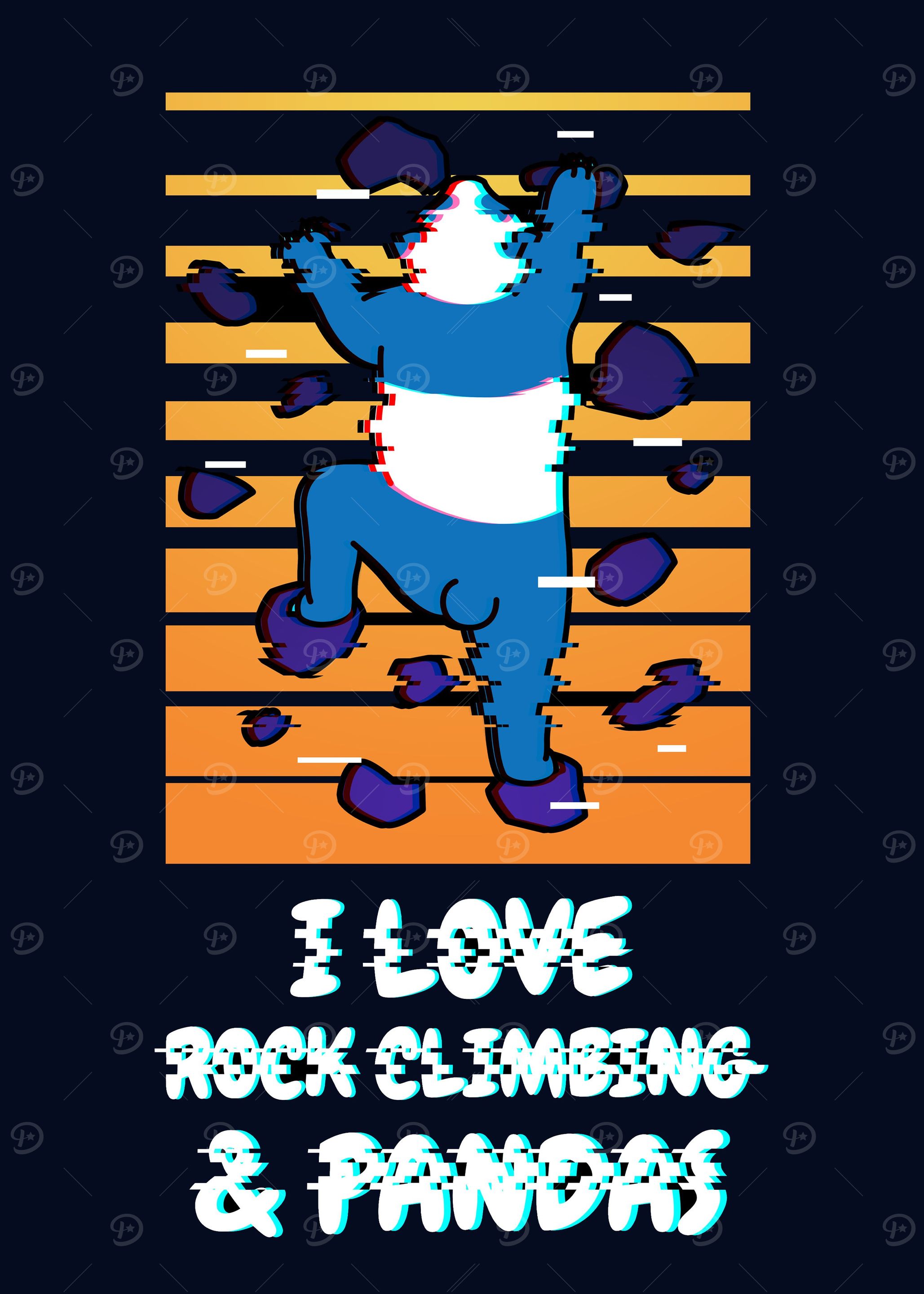 Rock Climbing Panda