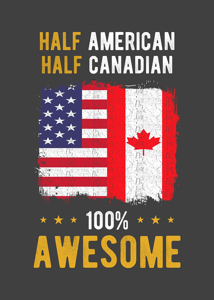 American Canadian Flag