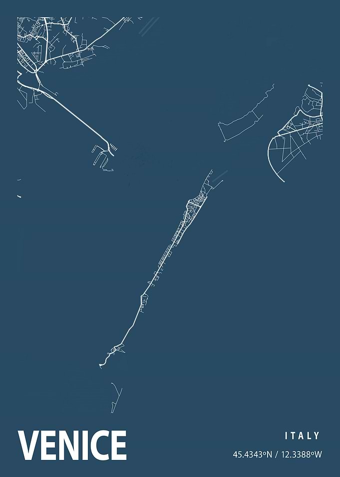 Venice City Map Italy