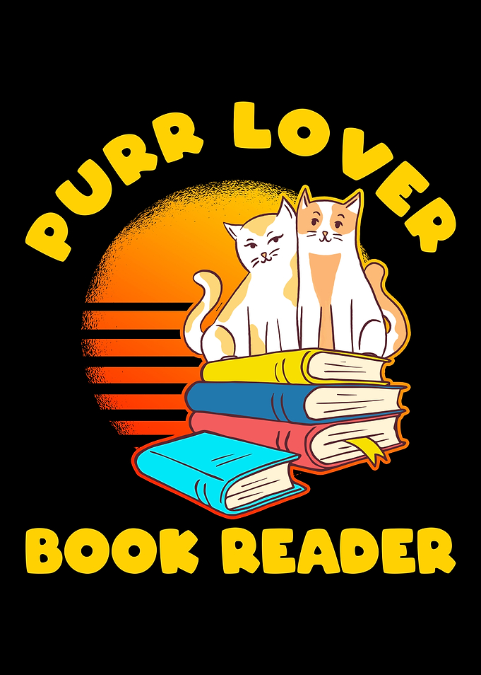 Cats and Books Purr Lover