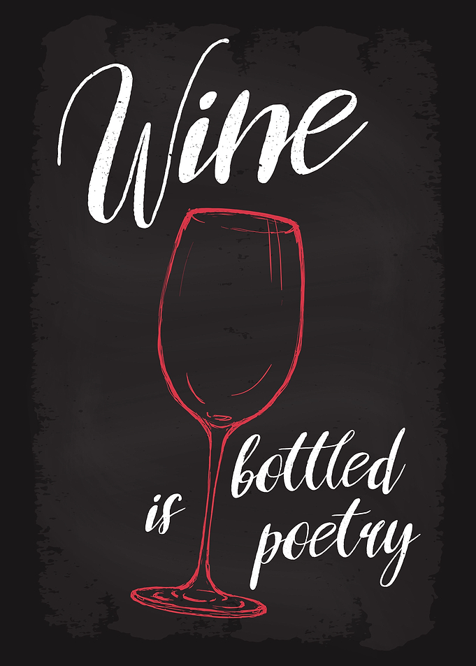 Wine is bottled poetry