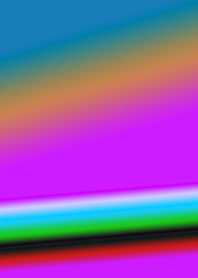 blue pink green yello text