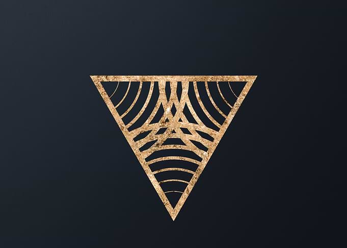 Gold Glyphs Mandalas Rune