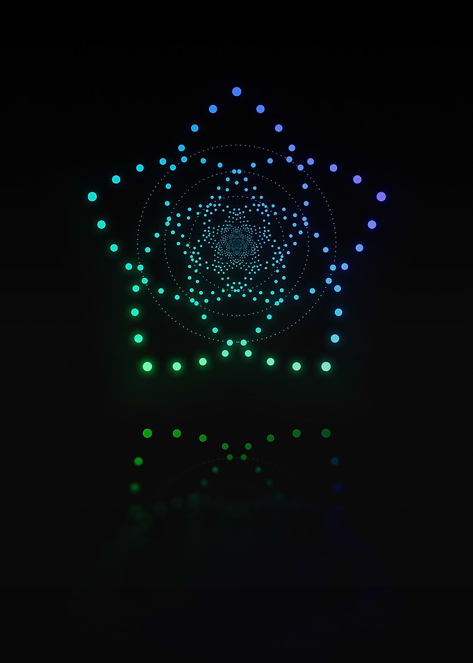Neon Geometric Glyph Rune