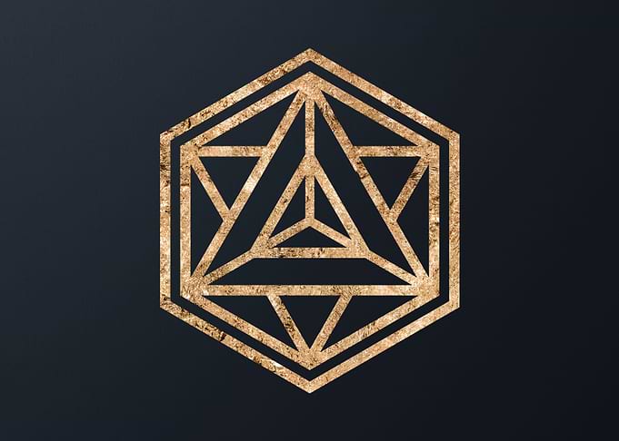 Gold Glyphs Mandalas Rune