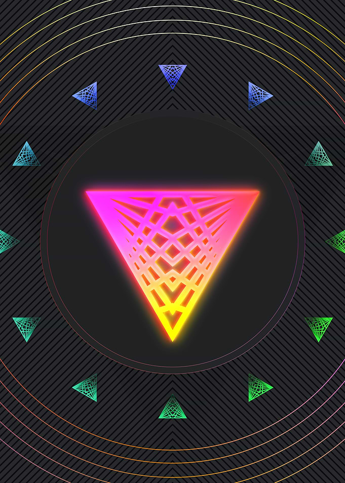 Neon Glyph Mandala Rune