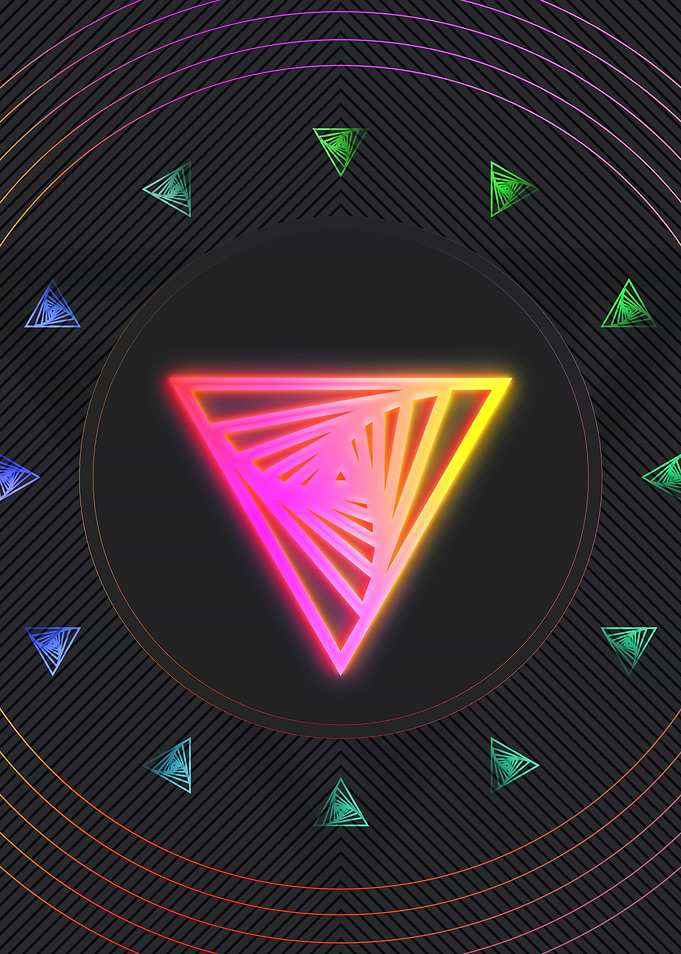 Neon Glyph Mandala Rune