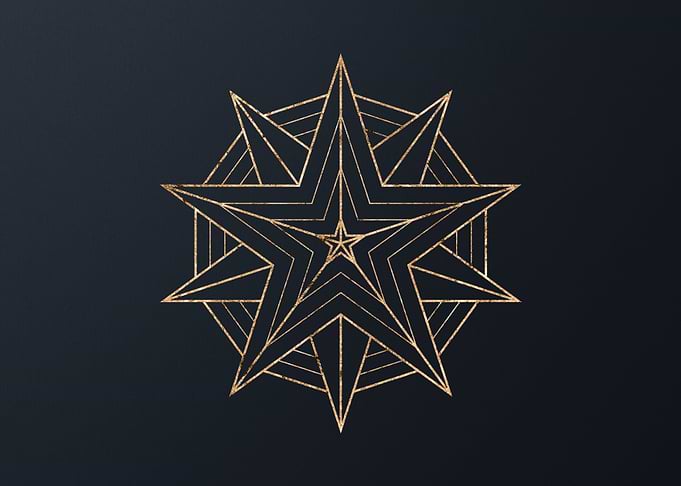 Gold Glyphs Mandalas Rune