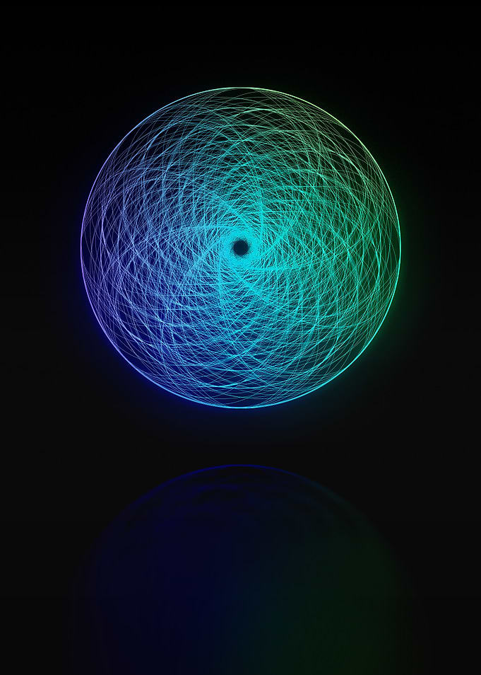 Neon Glyph Mandala Rune