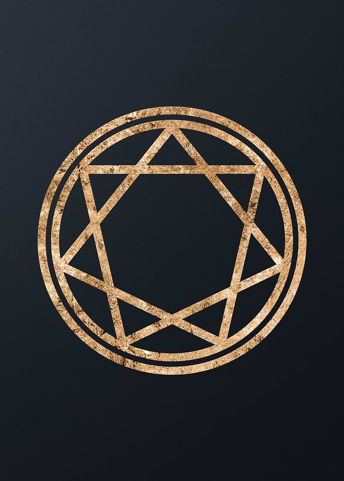 Gold Glyphs Mandalas Rune