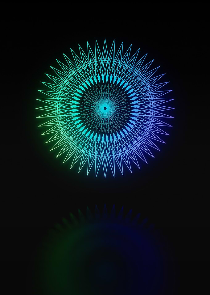 Neon Glyph Mandala Rune
